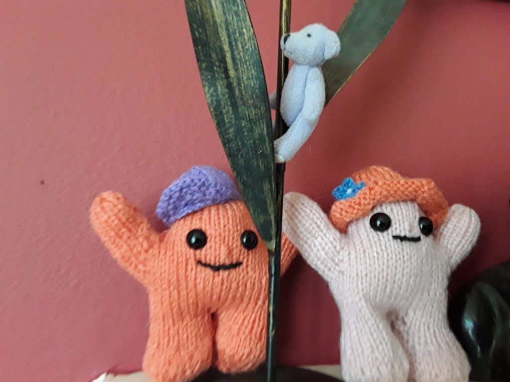 knitted puppets by Sheila Lancett McConachie