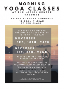 Tayport Yoga with Katrino - morning classes - CANCELLED @ Otter Room and Red Squirrel Room