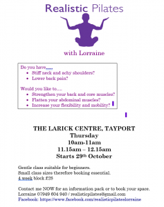 Pilates with Lorraine - CANCELLED @ Otter Room