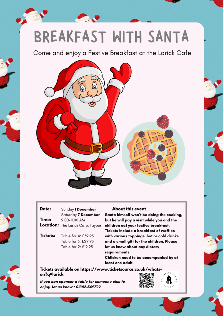 Flyer for Santa Breakfast